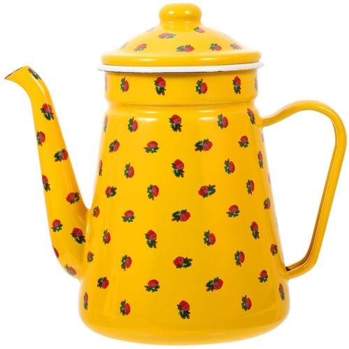 Vintage coffee pot yellow - vintage,