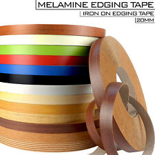 Furniture Melamine Edging Tape Pre Glued Iron On Trim Tape Veneer Strip 20mm