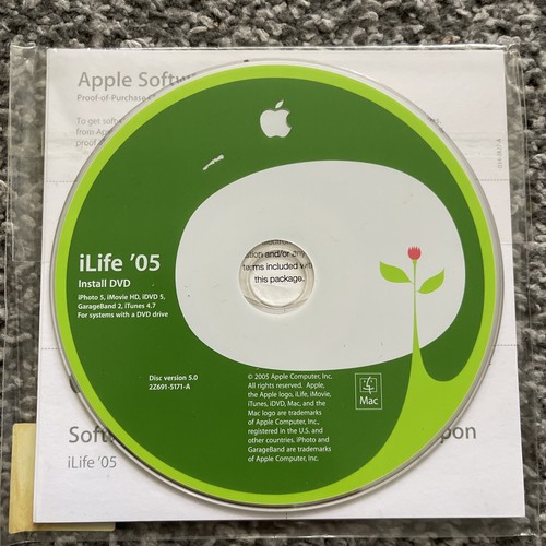 Apple ilife 05 install - apple,