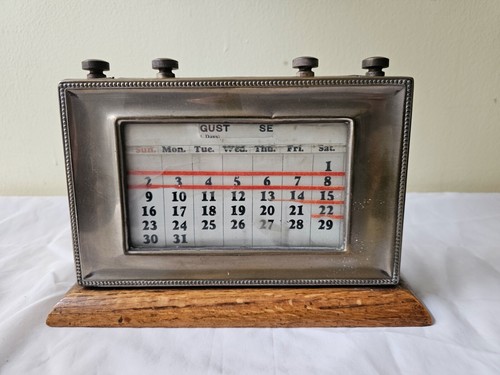Antique desk calendar circa - calendar,,