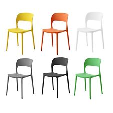 Plastic Modern Style Indoor Outdoor Stacking Chairs For Kitchen Home Office