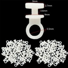 50xPlastic Curtain Track Hooks