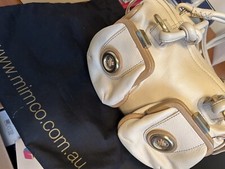 Mimco Classic Cream Button Bag