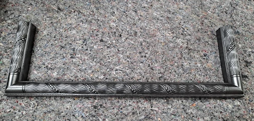 Cast iron fireplace fender - cast,