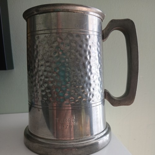 Vintage half hammered pint - half,