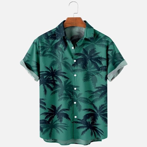 Hawaiian shirt men short - shirt,