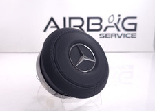 Mercedes E AMG GT CLS GLC EQC W213 C257 X290 C238 DRIVER AIRBAG BLACK LEATHER