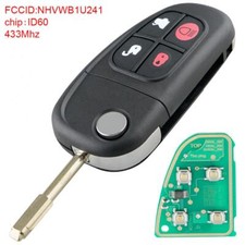 433Mhz Replacement Car Remote Key NHVWB1U241 Fit for Jaguar S type/X type/XJ8