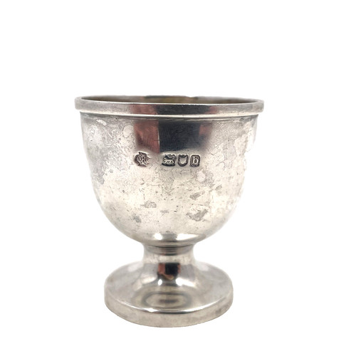Antique silver egg cup william - antique,