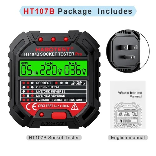 Habotest ht107 pro - ht107, socket