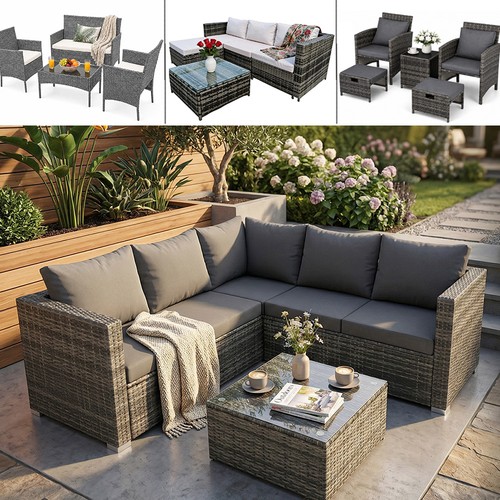 Rattan garden furniture - furniture, set