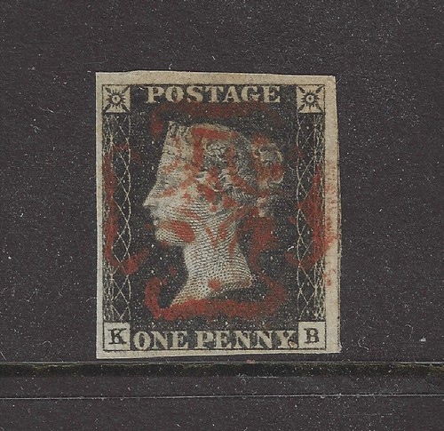 Sg2 1840 black stamp - sg2, 1d