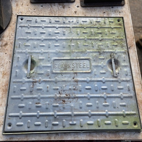 Galvanised manhole cover - cover, &