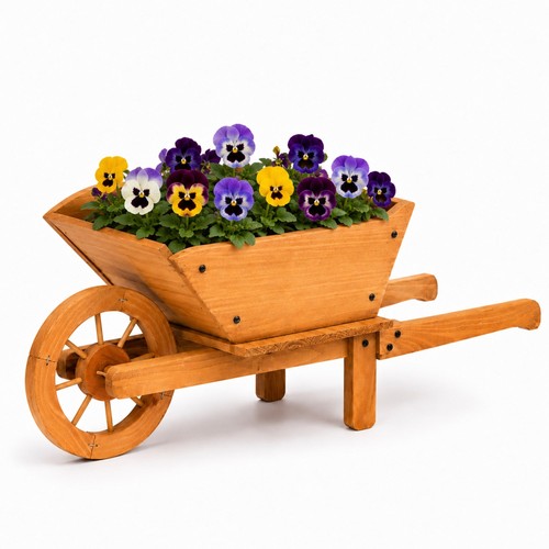 New garden wooden wheelbarrow - new!,