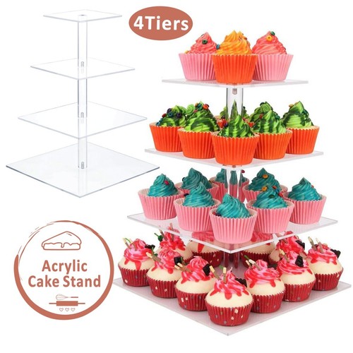 Tier square cupcake display - tier,