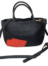 Lulu Guinness Navy Leather