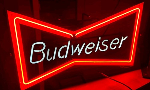 Budweiser neon sign - sign, vintage