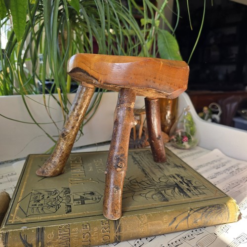Vintage wooden plant - wooden, stand