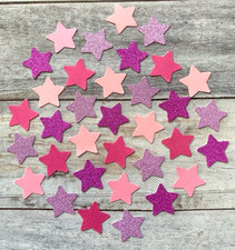 PINK MIX STARS CARD MAKING