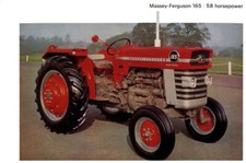 Vintage Massey Ferguson 165 Tractor Picture Poster Brochure VERY RARE (A3)