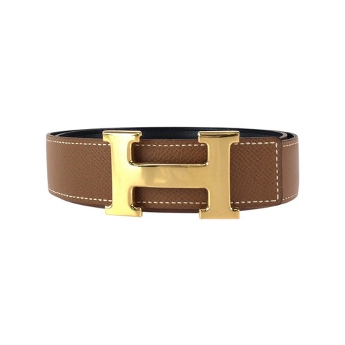 Hermes reversible belt - hermes, gold