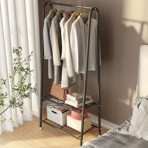 Narrow corner open wardrobe - open,