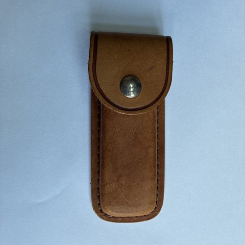 Leather penknife belt pouch - leather,