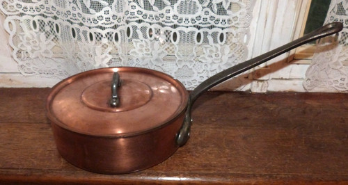 French solid copper shallow - ,