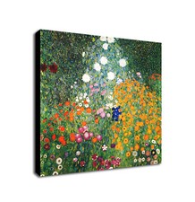 Flower Garden Wall Art by Gustav Klimt 1907 -  Framed Canvas Wall Art Print