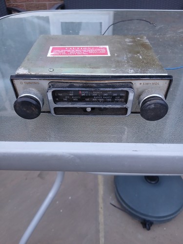 Vintage classic car radio - car,