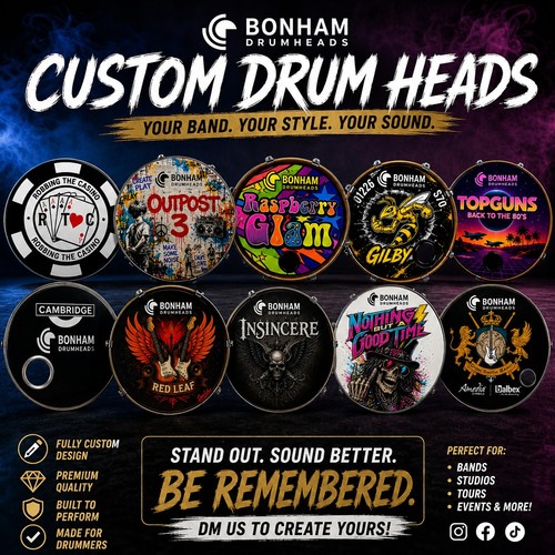 Custom bass drum - 18, 20