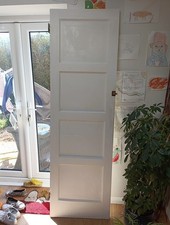 1940's 4 Panel Doors  with original latches. Measures 60.5cm width, 196cm length