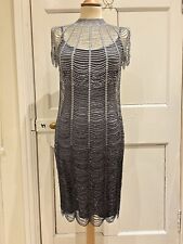 Karen Millen Embellished Beaded Flapper Dress. Size 8 Uk. Never Worn. 