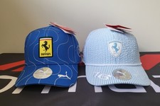 Ferrari F1 Special Edition Monza GP 2025 Cap + Leclerc Monaco GP 2025 Cap - BNWT