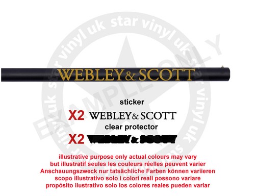 Webley scott vinyl decal - scott,