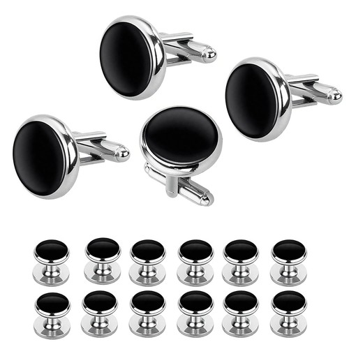 Pcs dress shirt studs - studs, black