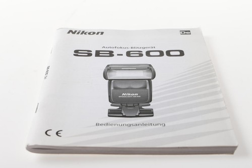 Nikon 600 manual - nikon, sb-600