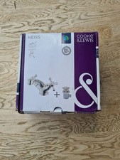 COOKE & LEWIS KEISS Gold Edwardian Traditional Mono Basin Mixer Tap + Waste NEW