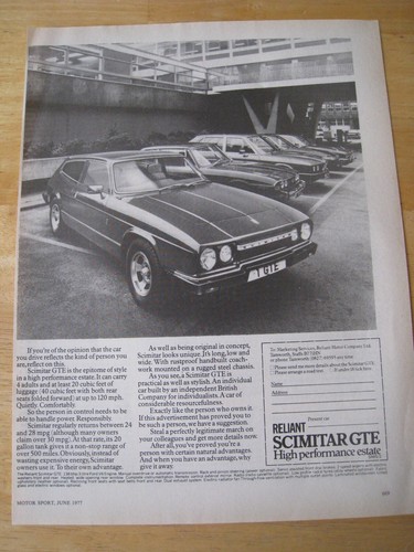 Reliant scimitar gte high - reliant,