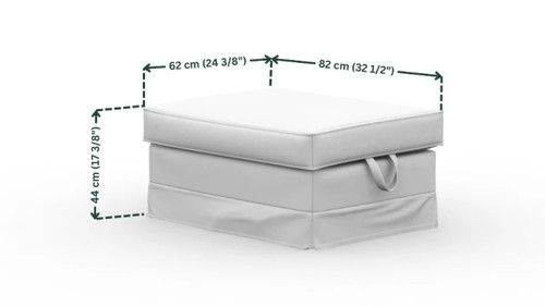 Ikea ektorp ottoman cover - ektorp,
