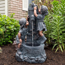 Boy and Girl Water Outdoor