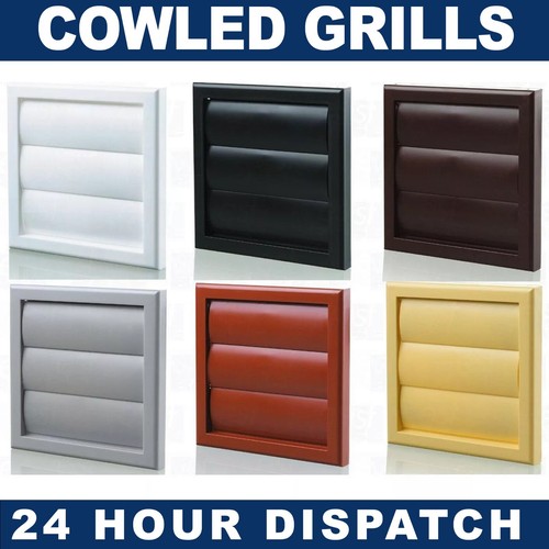 Plastic cowled wall vent - wall,