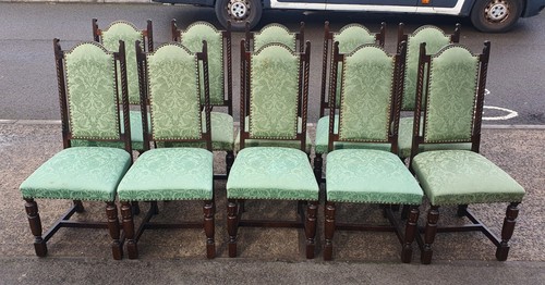 Vintage set oak barley - of,