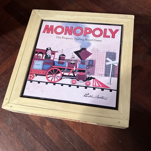 Wooden boxed monopoly metal - boxed,