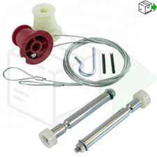 HENDERSON Doors NUT ROLLERS Spindles / CABLES FULL REPAIR KIT Garage Door Spares