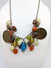 Tumbled Stone Glass Beaded