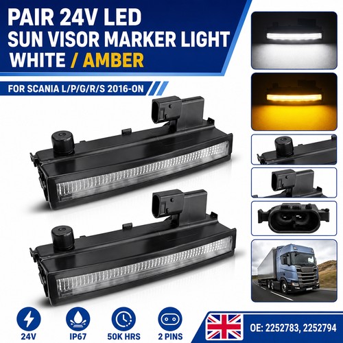 24v led sun visor - sun, lamp