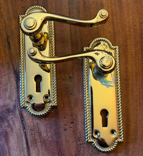 Georgian scroll polished brass - georgian,