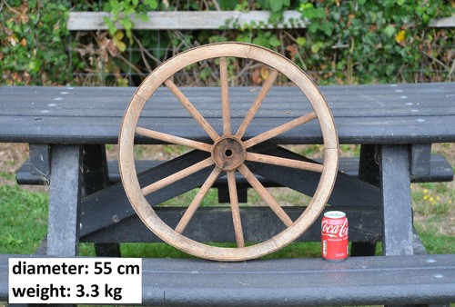 Vintage old wooden cart wagon