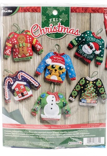 New bucilla ugly sweaters - bucilla, felt